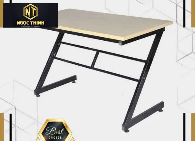 Xưởng Nội Thất Ngọc Thịnh - Bàn làm việc văn phòng chân sắt chữ Z giá rẻ tại Đồng Nai